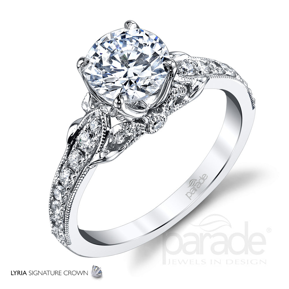 Lyria Tapered Engagement Ring - Michael E. Minden Diamond Jewelers