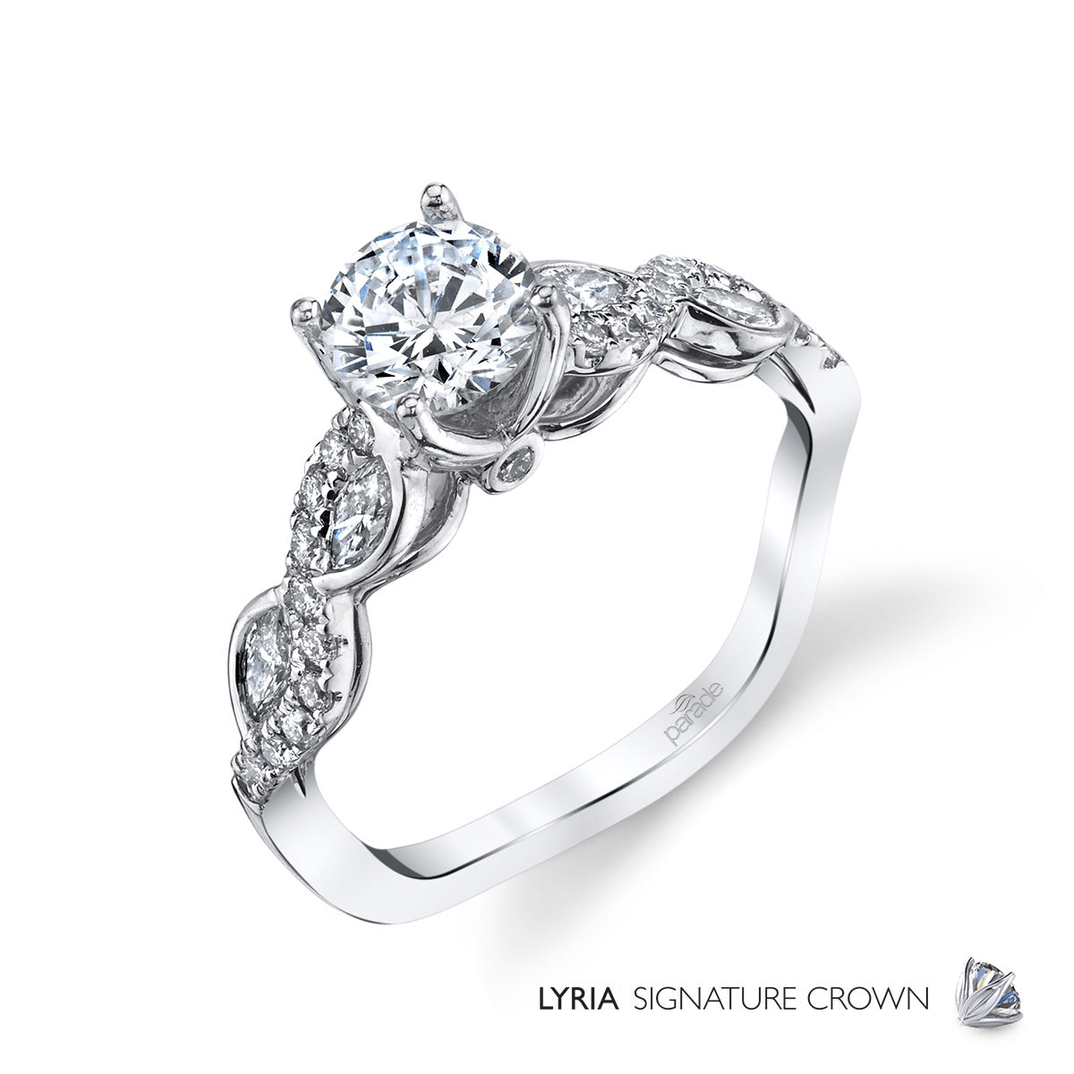 Intertwined Set Engagement Ring - Michael E. Minden Diamond Jewelers