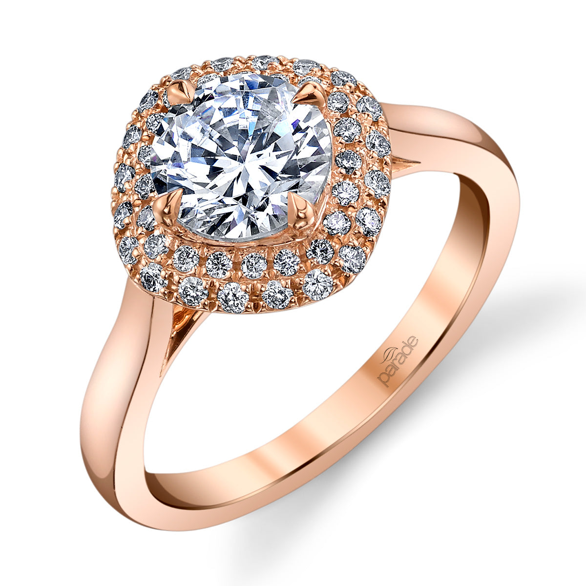 Cushion Double Halo Engagement Ring - Michael E. Minden Diamond Jewelers