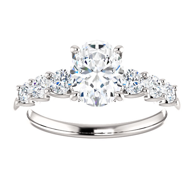Oval Shape Engagement Ring - Michael E. Minden Diamond Jewelers