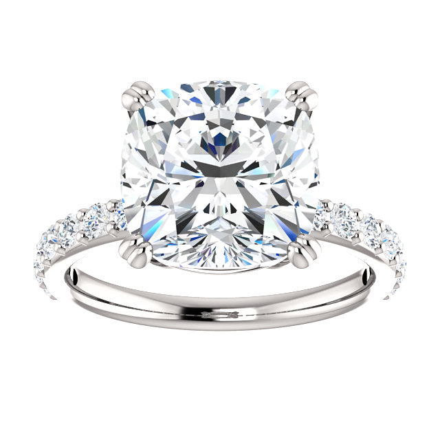 Cushion Cut Classic Engagement Ring - Michael E. Minden Diamond Jewelers