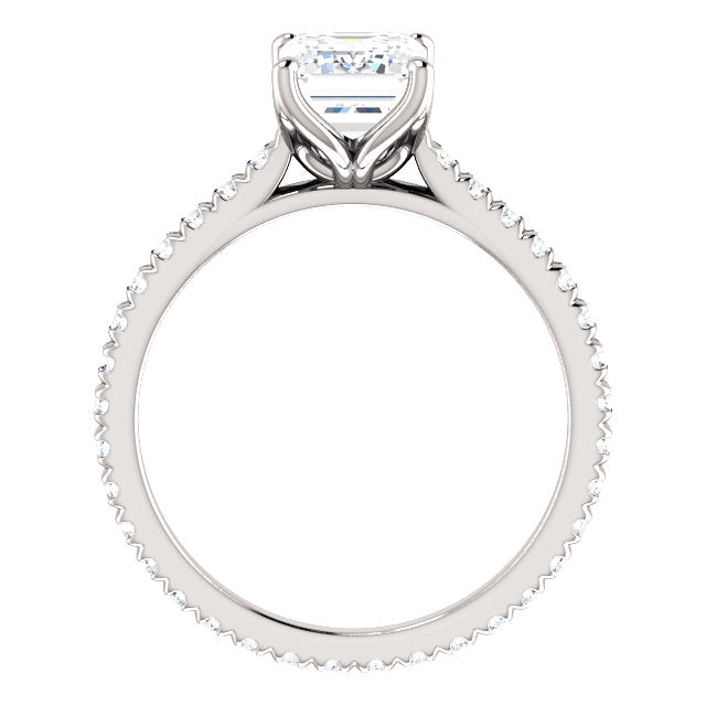 Emerald Eternity Set Engagement Ring - Michael E. Minden Diamond Jewelers