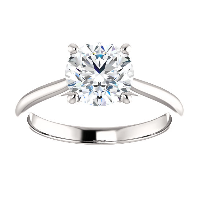 Round Solitaire Engagement Ring - Michael E. Minden Diamond Jewelers