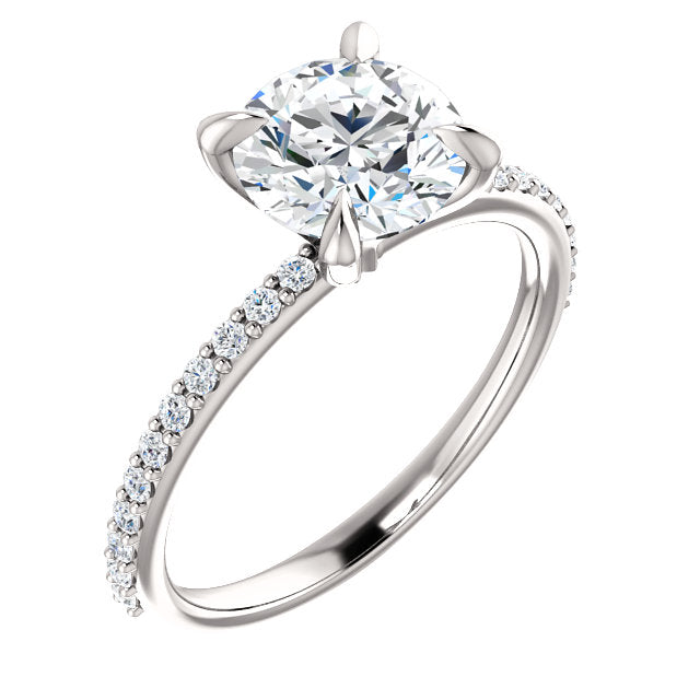 Classic Four-Prong Engagement Ring - Michael E. Minden Diamond Jewelers