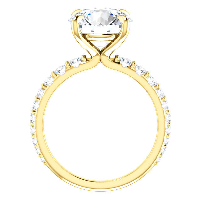 Round Cut Eternity Set Engagement Ring - Michael E. Minden Diamond Jewelers