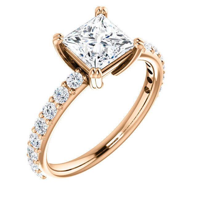Princess Cut Classic Engagement Ring - Michael E. Minden Diamond Jewelers