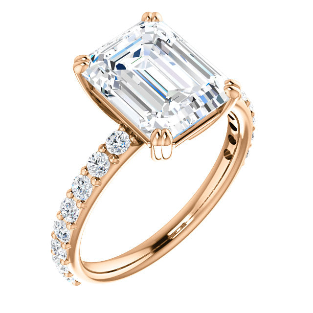 Emerald Cut Classic Engagement Ring - Michael E. Minden Diamond Jewelers