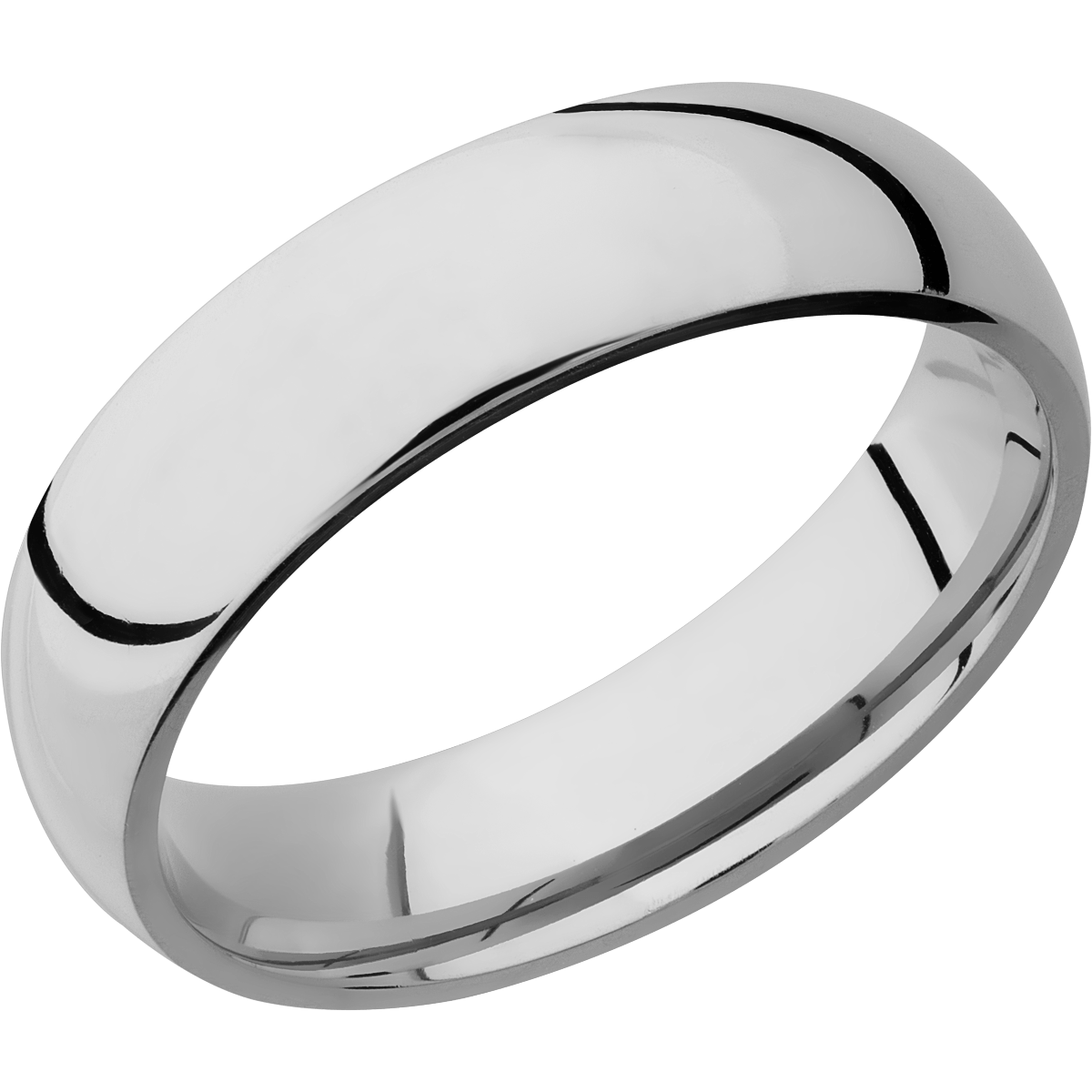 Titanium Men's Wedding Ring with a Polished Finish - Michael E. Minden Diamond Jewelers