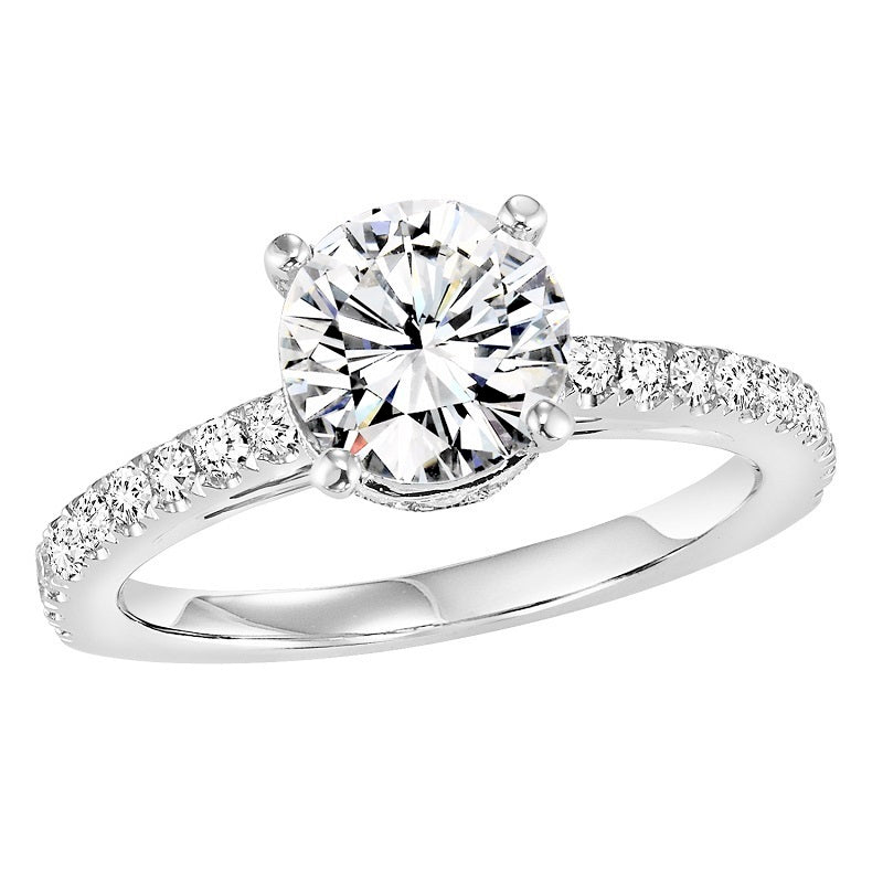 Round Cut Classic Style Engagement Ring - Michael E. Minden Diamond Jewelers