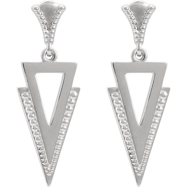 Geometric Dangle Earrings - Michael E. Minden Diamond Jewelers